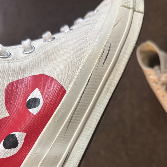 Comme des Garçons Play x Converse Unisex Chuck 70 High-Top Sneakers - Picture 7 of 8